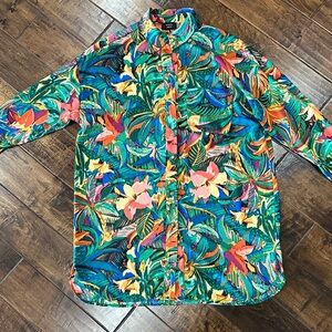 Vici oversized button up/swim coverup